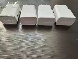 4 PACK Genuine Samsung 8 Watt USB Power Adapter Wall Outlet Charging Bricks - Picture 1 of 4