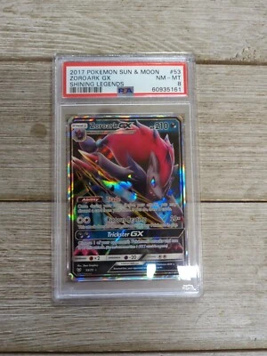 PSA 8 Graded Zoroark GX Shining Legends 2017 Pokemon Sun & Moon #53 - Image 1 of 2