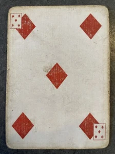 ORIGINAL 1876 TRIPLICATE DOUGHERTY SPIELKARTE POST CIVIL WAR OLD WEST RARE! - Bild 1 von 2