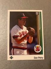 1989 Upper Deck Blank Back White Back - DAN PETRY