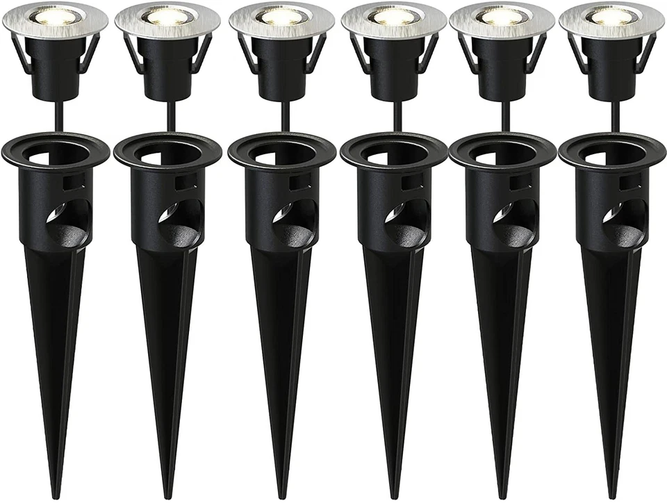 Светодиодные настольные светильники низкого напряжения ландшафтный свет в наземном освещении 6 шт. - Изображение 1 из 4