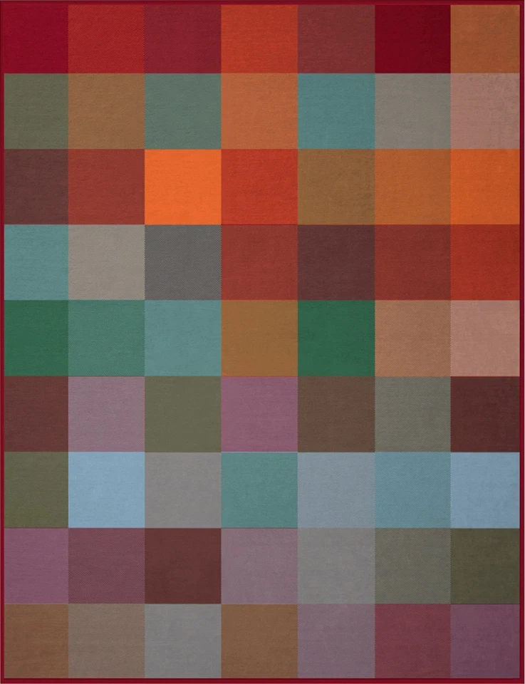 Biederlack Squares&Plains Colour-Woven 150x200cm Wolldecke