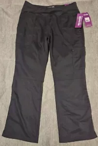 Healing Hands Purple Label Yoga Scrub Pants Elastic Waist 5 Pocket Pewter M Peti - Picture 1 of 10