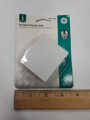 GE Surface Mount Jack for Phone - 76136 White - Brand New - Image 1 of 4