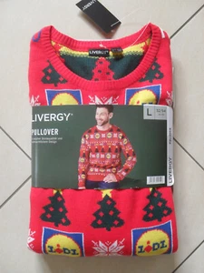 Lidl, Logo, Weihnachtspullover, Herrenpullover, 50, Gr.52, Gr.54, Gr.L, neu, OVP - Bild 1 von 8