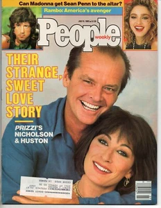 People Weekly Magazine July 8 1985 Jack Nicholson Anjelica Huston Ronald Reagan - Picture 1 of 2