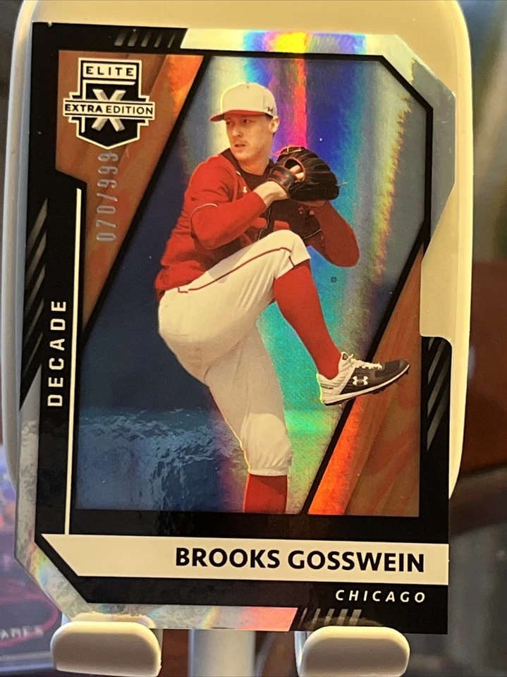 2021 Panini Elite Extra Edition Baseball Brooks Gosswein Die Cut #’d /999 - Image 1 of 2