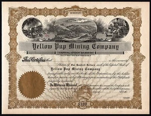 19__ Missouri: Yellow Pup Mining Company - Picture 1 of 2
