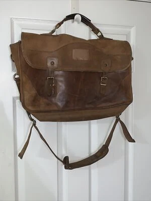 Bolsa messenger pasta de couro vintage Gokey Company - Imagem 1 de 4