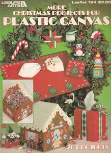 MORE CHRISTMAS PROJECTS For Plastic Canvas Pattern Leaflet 20 Projects - Picture 1 of 2