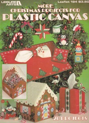 MORE CHRISTMAS PROJECTS For Plastic Canvas Pattern Leaflet 20 Projects - Image 1 of 2