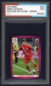 2012 PANINI ANDREY ARSHAVIN UEFA EURO 2012 POLAND - UKRAINE #134 SOC POP1 AUTHEN - Picture 1 of 2