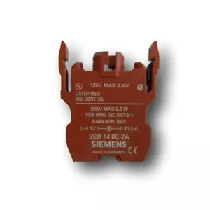 SIEMENS 22MM Luz Piloto 120V 3SB02-LF1 - Imagen 1 de 4