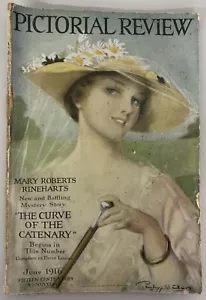 Pictorial Review Magazine – June 1916 – Mary Roberts Rinehart, P.G. Wodehouse - Picture 1 of 5