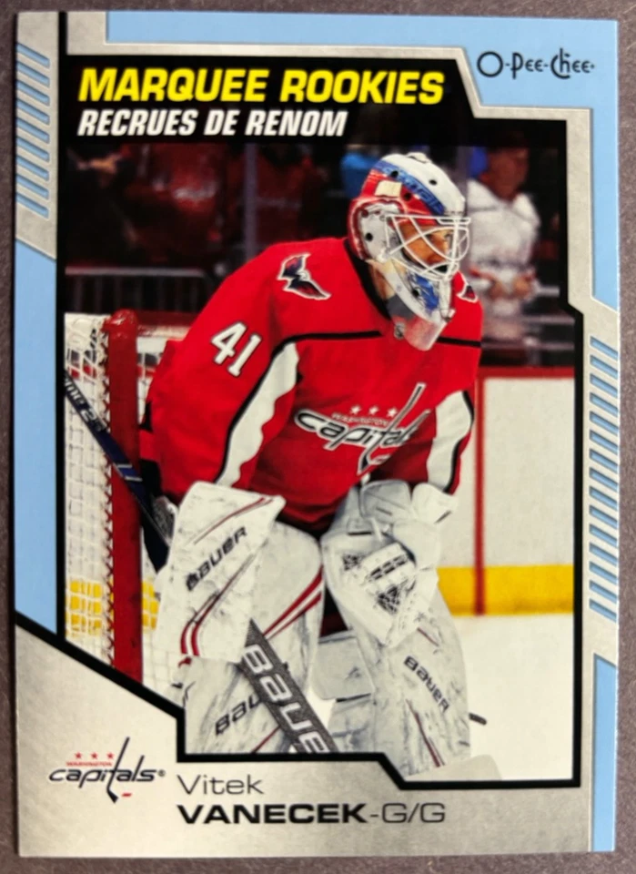 2020-21 O-Pee-Chee Marquee Rookies Blue #637 Vitek Vanecek Washington Capitals - Image 1 of 1