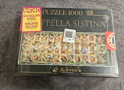 Educa Sistine Chapel 1K Piece Puzzle New Sealed Michaelangelo  Spain New Sealed - Image 1 of 4
