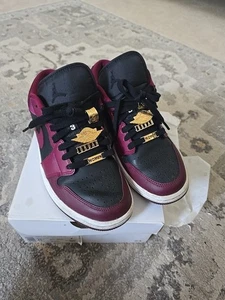 JORDAN 1 Low Dark Beetroot Black Women's DB6491-600 Sz 8.5 🔥🔥🔥 - Picture 1 of 12