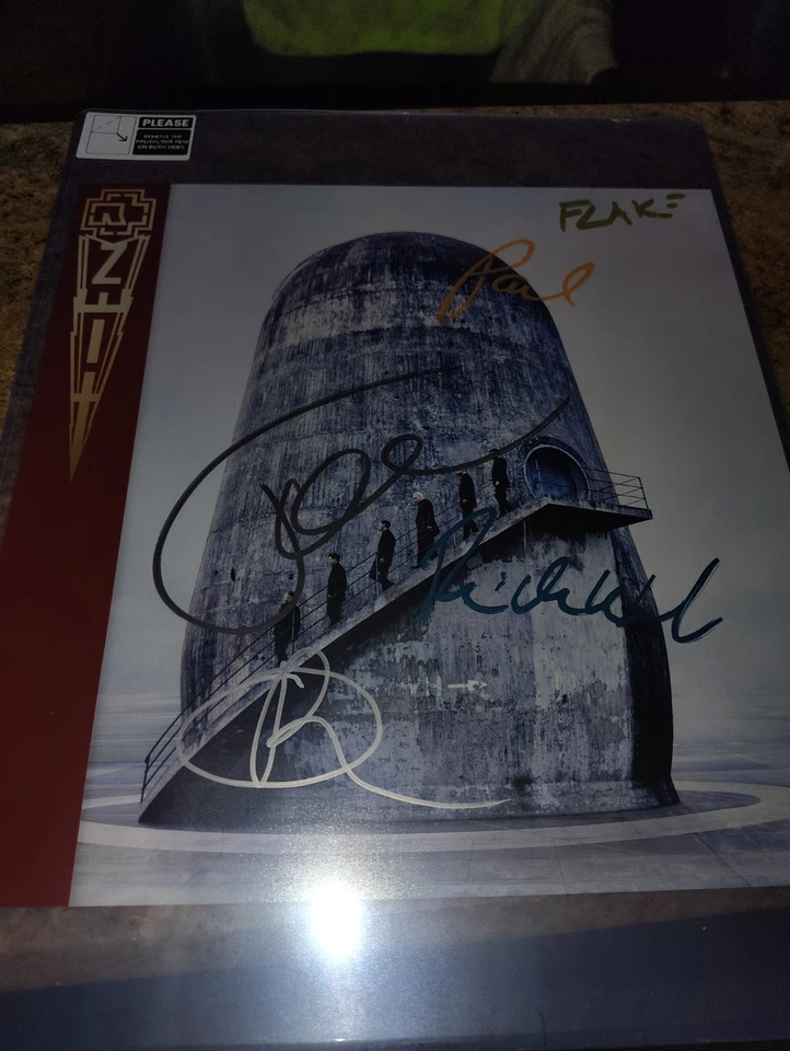 Rammstein Signed Promo Zeit POSTER   5 MEMBERS - Image 1 of 3