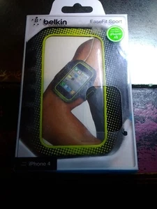 Belkin Sports Armband Black Yellow Black Pouch Running Item New In The Box IP 4S - Photo 1 sur 5
