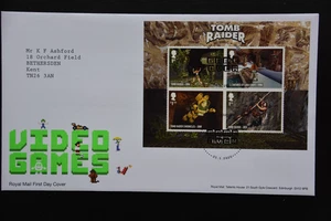 2020 Video Games Miniature Sheet FDC Sheffield SHS Complete With Insert Card - Picture 1 of 1