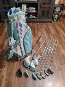 Cobra KING Jr Driver Fairway Hybrid Irons Wedge Putter Bag Set Junior Boys/Girls - Picture 1 of 13