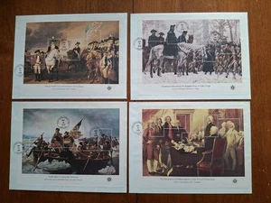 US 1976 FDC American Bicentennial Sheets #1686-9 Interphil76On Blue Paper Stock - Picture 1 of 2