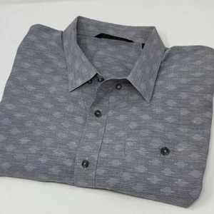 Camicia Travis Mathew uomo grande grigia manica corta abbottonata leggera - Foto 1 di 4