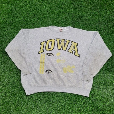 Sudadera vintage años 80 Iowa Hawkeyes para mujer XL 23x23 cuadrada Foto 1 de 4