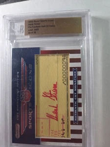 2010 razor sports icons hank stram authentic cut signature edition auto beckett - Picture 1 of 3