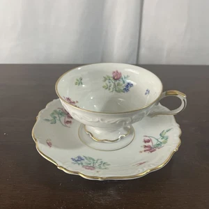 Edelstein Bavaria Maria Theresia Florabell Kaffeetasse mit Fuß & Untertasse - Bild 1 von 8