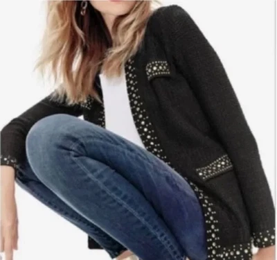 Misook Woman Black Stuff Trim Jacket/Blazer-Beautiful~1X - Image 1 of 4