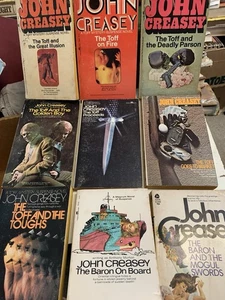 john creasey-9 Paperbacks-7 The Toff & 2 The Baron - Imagen 1 de 1