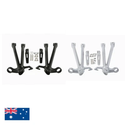 Motorcycle Rear Footrest Foot Pegs Bracket Set Suzuki GSXR 1000 2007-2008 K7 K8 - Image 1 of 4