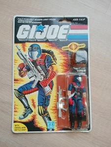 VINTAGE GI JOE HASBRO 1985 COBRA VIPER 34 BACK NEW SEALED RARE TOY - Picture 1 of 4
