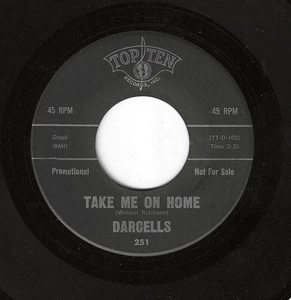 THE DARCELLS 45RPM '62 TOP TEN TAKE ME HOME UPTEMPO DOO WOP VOCAL VG++ VINYL - Picture 1 of 1