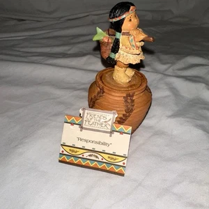 Enesco Freunde der Feder "Verantwortung" Junge mit Korbbox 171778 von 1995  - Bild 1 von 7