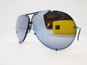 Vintage Custom Porsche Design By Carera 5621 Sunglasses - Matte Gunmetal/Gold - Picture 1 of 13