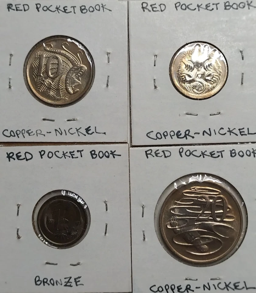 1971 Australia 5 coin set  1, 5, 10, 20 cents coin(s) Uncirculated - Image 1 of 4