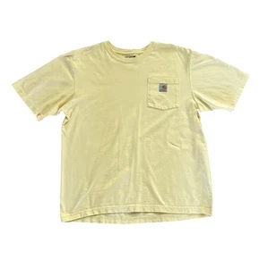 Camiseta Carhartt holgada amarilla manga corta bolsillo para hombre M - Imagen 1 de 5