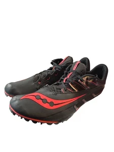 Saucony Herren Spitfire 5 Leichtathletikschuhe Größe 11 schwarz rot ohne Spikes - Bild 1 von 8