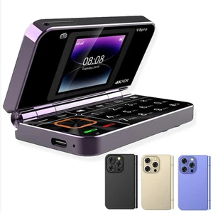 Unlocked 2G GSM Handys Tragbar Mini Handy Phone Dual SIM Dual Screen Tastatur - Bild 1 von 20