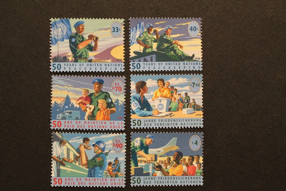 UNited Nations 1998 Peacekeeping Forces- All 3 Offices MNH - Image 1 of 1