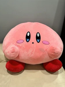 Riesige Jumbo Kirby Plüschpuppe groß weich Cartoon Kissen Anime Stofftier 30x25x22 - Bild 1 von 10
