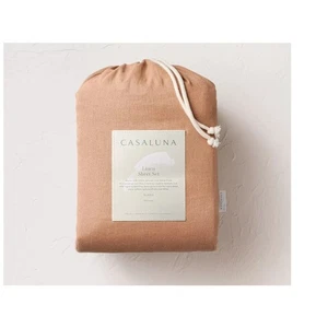100 % Linen Sheet Set - FULL Casaluna adobe clay - Picture 1 of 3