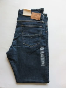 NEW Polo Ralph Lauren Hampton Relaxed Straight Dixon Blue Jeans Mens Sz 34 X 34 - Picture 1 of 12