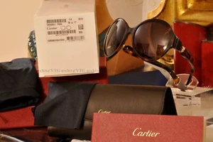 NOS Sunglasses Cartier T8200831 FR00 Handmade in France size 56[ ]17 n°5471384A1 - Picture 1 of 11