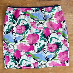Talbots Skirt Plus Size 22W NWT Floral Print Twill Cotton Straight Cut - Picture 1 of 5