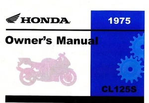 1974 Honda CL125S1 Scrambler Owners Manual - RepairManual.com - Picture 1 of 1