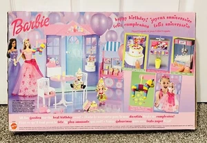 Vintage Barbie Happy Birthday Playset With Light Up Candle And Song 2002 NIB - Picture 1 of 9