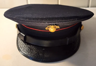 1930 USMC MARINE CORPS VESTIDO SOMBRERO AZUL con EGA Temprano Foto 1 de 4